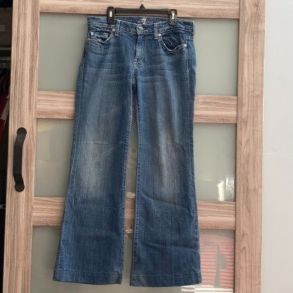 7 For All Mankind Denim - 7 For All Mankind Dojo Allston Crochet Jeans